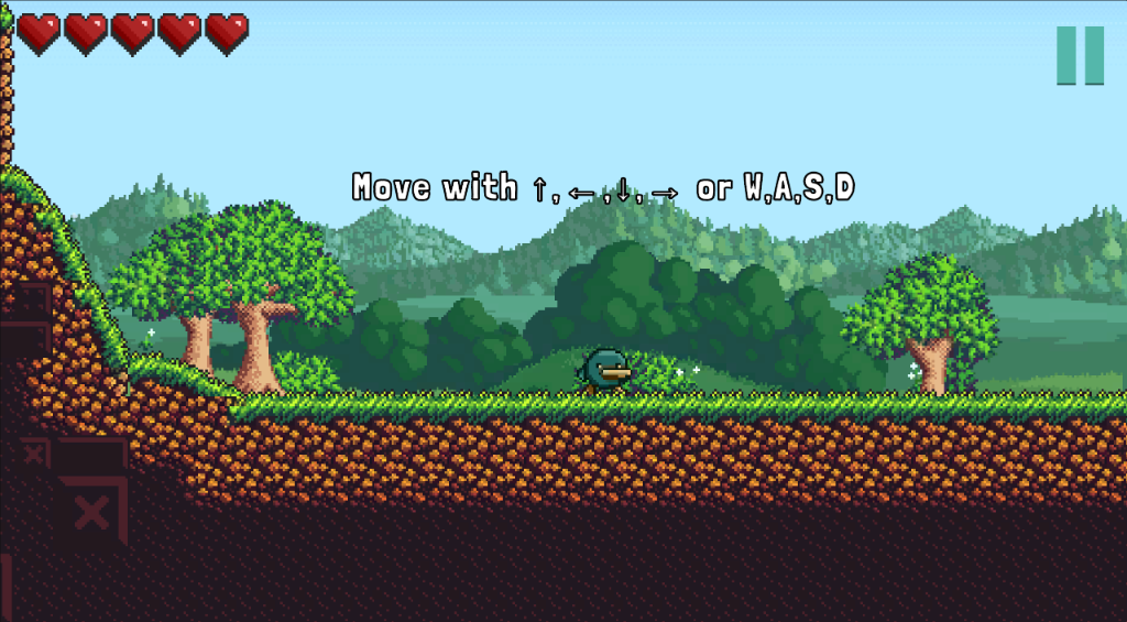 RaiseWorld Screenshot - Movement tutorial